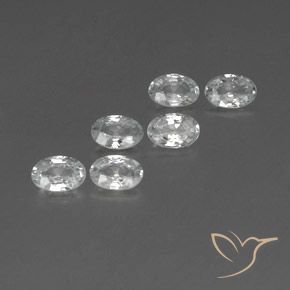 Gemme di Zircone Bianco naturale da 3.93 ct, Ovale, VVS-VS