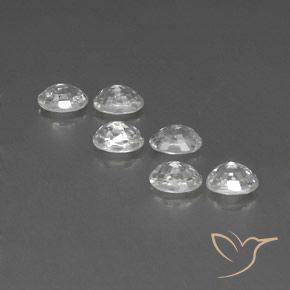 Gemme di Zircone Bianco naturale da 5.24 ct, Ovale, VVS-VS