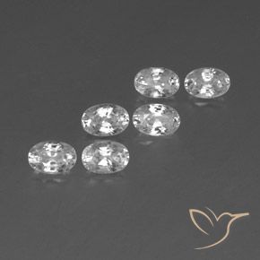 Gemme di Zircone Bianco naturale da 4.54 ct, Ovale, VVS-VS