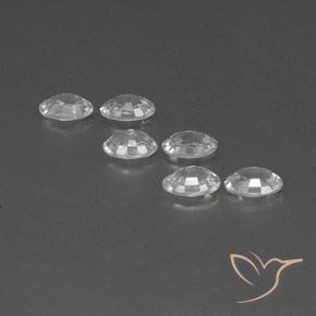 Gemme di Zircone Bianco naturale da 4.54 ct, Ovale, VVS-VS