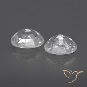 Gemme di Zircone Bianco naturale da 1.70 ct, Ovale, VVS-VS