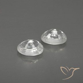 Gemme di Zircone Bianco naturale da 1.88 ct, Ovale, VVS-VS