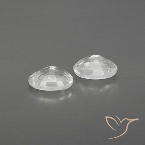 Gemme di Zircone Bianco naturale da 1.64 ct, Ovale, VVS-VS