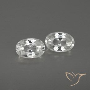 1.67ctw Naturale Bianco Zircone, Ovale, VVS-VS