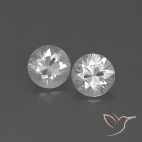 1.83ctw Naturale Bianco Zircone, Rotondo, VVS-VS