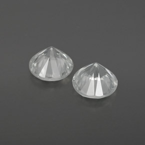 Zircone naturale bianco da 1,86 ct, taglio rotondo, VVS-VS