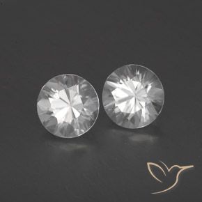 Gemme di Zircone Bianco naturale da 1.95 ct, Rotondo, VVS