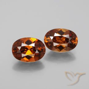 3.09ctw Naturale Pan di zenzero marrone Zircone, Ovale, VVS