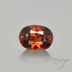 1.62ct Naturale Pan di zenzero marrone Zircone, Ovale, VVS