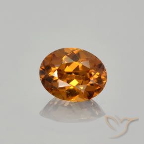 1.35ct Naturale Marrone medio Zircone, Ovale, VVS