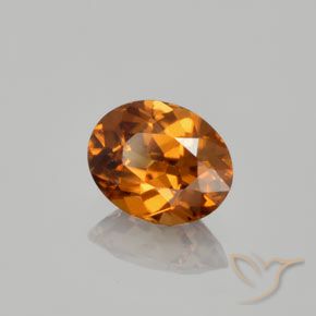Zircone Marrone medio naturale da 1.35 ct, Ovale, VVS
