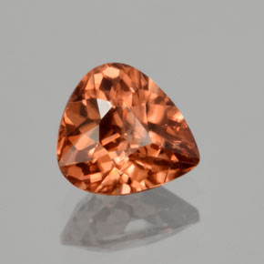 Zircone Arancione naturale da 1.64 ct, Forma a pera, VVS-VS