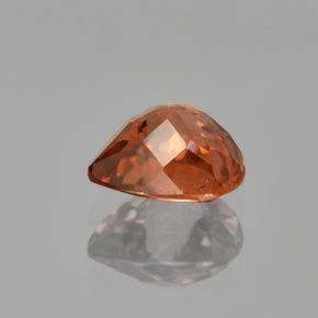 Zircone Arancione naturale da 1.64 ct, Forma a pera, VVS-VS