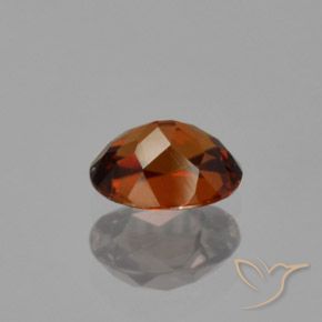 Zircone Arancione rossastra naturale da 1.22 ct, Ovale, VVS