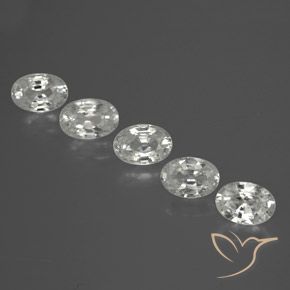 Gemme di Zircone Bianco naturale da 3.01 ct, Ovale, VVS-VS