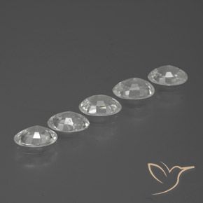 Gemme di Zircone Bianco naturale da 3.01 ct, Ovale, VVS-VS