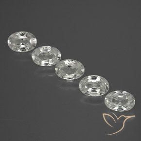 Gemme di Zircone Bianco naturale da 2.98 ct, Ovale, VVS-VS