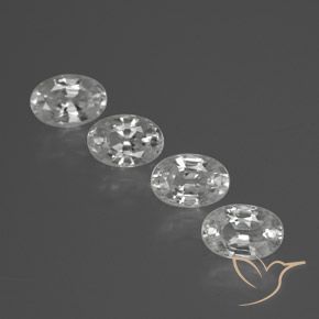 Gemme di Zircone Bianco naturale da 2.91 ct, Ovale, VVS-VS