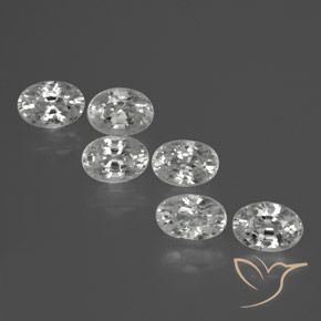 Gemme di Zircone Bianco naturale da 3.77 ct, Ovale, VVS-VS