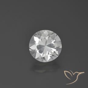 Zircone Bianco naturale da 1.49 ct, Rotondo, VVS-VS
