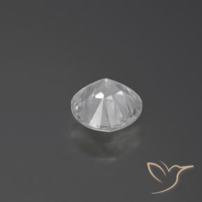 Zircone Bianco naturale da 1.49 ct, Rotondo, VVS-VS