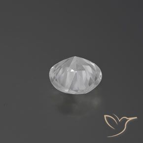 Zircone Bianco naturale da 1.60 ct, Rotondo, VVS