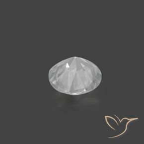 Zircone Bianco naturale da 1.55 ct, Rotondo, VVS-VS