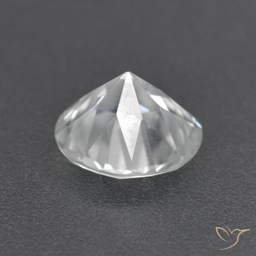 Zircone Bianco naturale da 1.61 ct, Rotondo, VVS-VS