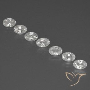 Gemme di Zircone Bianco naturale da 4.96 ct, Ovale, VS-SI