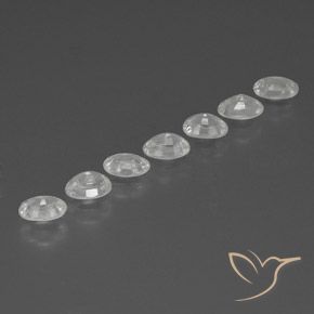 Gemme di Zircone Bianco naturale da 4.96 ct, Ovale, VS-SI