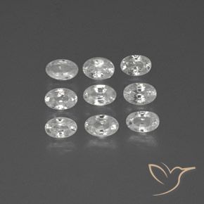 Gemme di Zircone Bianco naturale da 6.27 ct, Ovale, VS