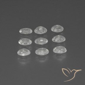 Gemme di Zircone Bianco naturale da 6.27 ct, Ovale, VS
