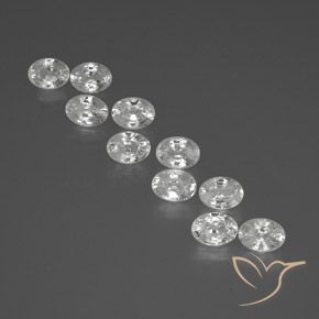 Gemme di Zircone Bianco naturale da 12.89 ct, Ovale, VS