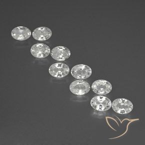 Gemme di Zircone Bianco naturale da 12.03 ct, Ovale, VS