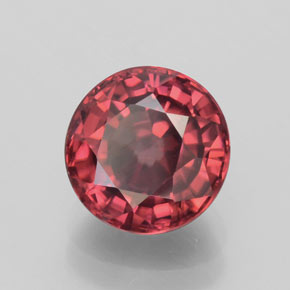 Zircone naturale rosa da 3,03 ct, taglio rotondo, VS