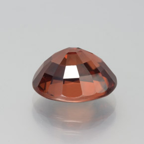 Zircone Arancio tendente al rosa naturale da 6.45 ct, Taglio ovale, VVS-VS