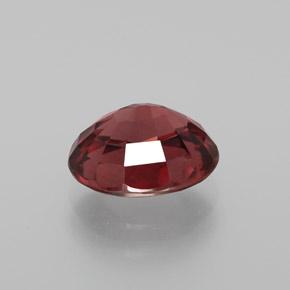 Zircone naturale rosso da 2,65 ct, taglio ovale, VVS