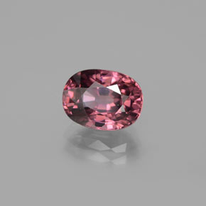 Zircone naturale rosa da 3,71 ct, taglio ovale, VVS