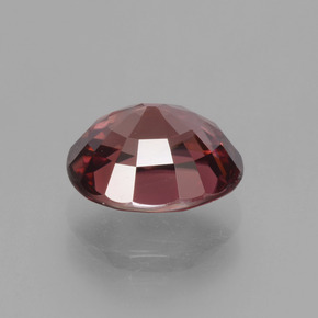 Zircone naturale rosso da 3,63 ct, taglio ovale, VS