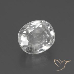 Zircone Bianco naturale da 2.76 ct, Ovale, VS