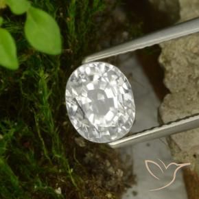 Zircone Bianco caldo naturale da 3.16 ct, Ovale, VS