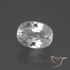 Zircone Bianco naturale da 3.04 ct, Ovale, VVS
