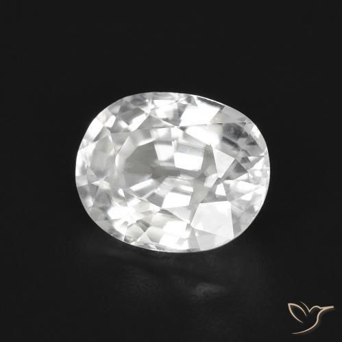 Zircone Bianco naturale da 3.04 ct, Ovale, VVS-VS