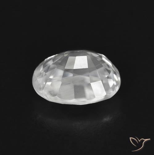 Zircone Bianco naturale da 3.04 ct, Ovale, VVS-VS