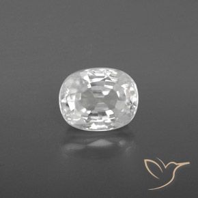 3.05ct Naturale Bianco Zircone, Ovale, VVS-VS