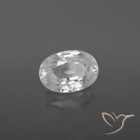 Zircone Bianco naturale da 2.95 ct, Ovale, VVS