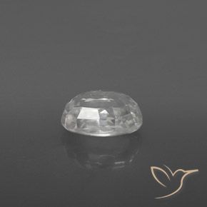 Zircone Bianco naturale da 2.95 ct, Ovale, VVS