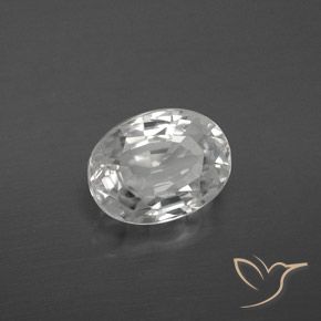 Zircone Bianco naturale da 3.21 ct, Ovale, VS