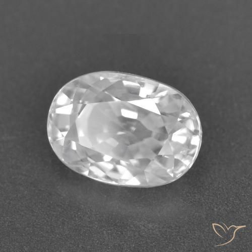 Zircone Bianco naturale da 3.07 ct, Ovale, VS