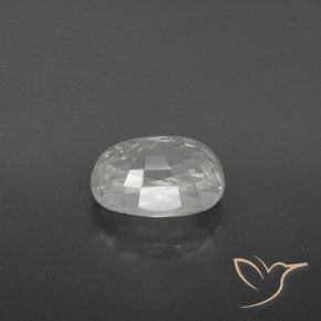 Zircone Bianco naturale da 3.27 ct, Ovale, VVS-VS